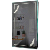 Specchio LED Verticale | Controllo tramite interruttore a muro | Luce bianca neutra - Reyze Serie Good Vibes Modello 2